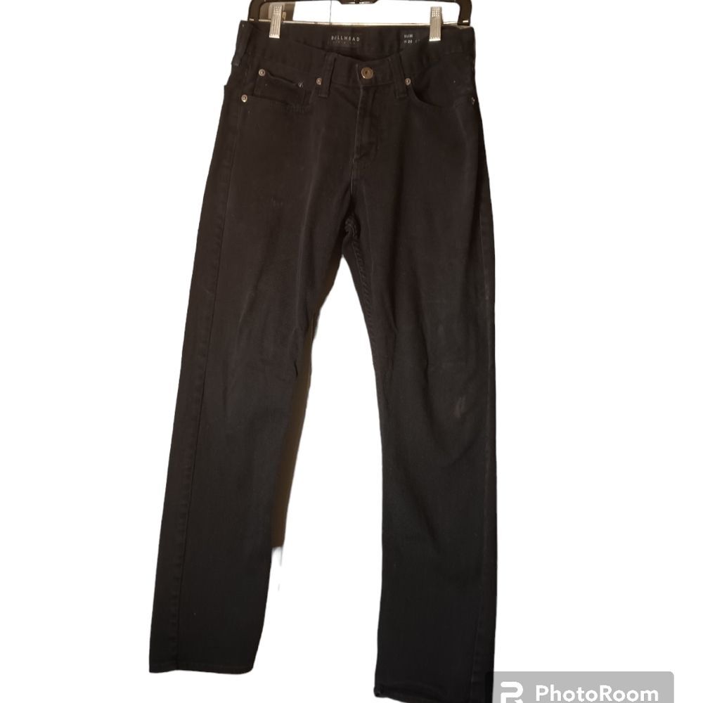 Bullhead Men's Slim Black Straight Leg Jeans Sz 30/32